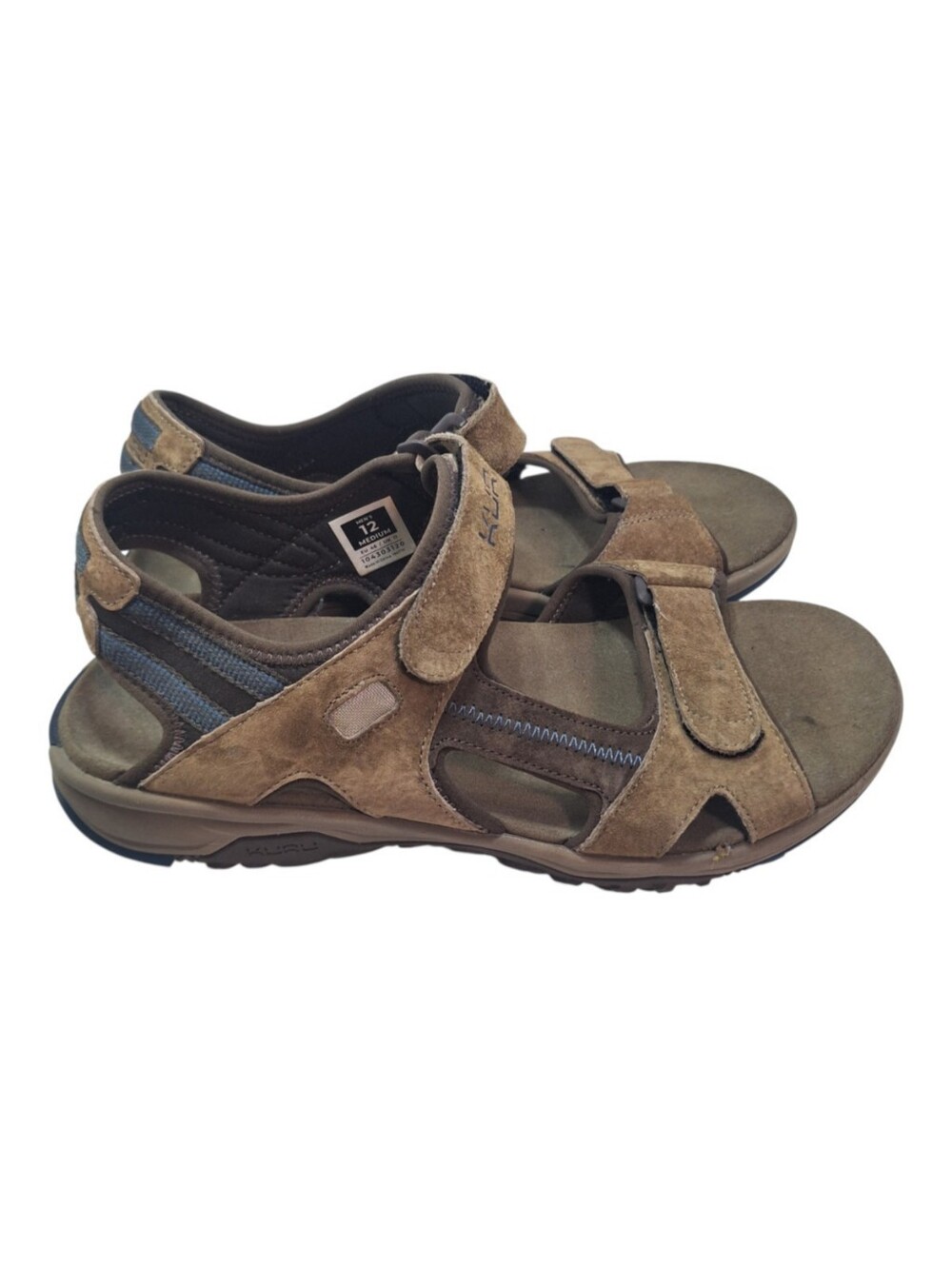 Kuru Tread Men's Sz 12M Sport Strappy Sandals Leather Brown